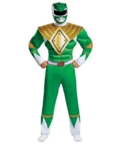 Disguise Power Rangers Mighty Morphin Green Ranger Adult Costume