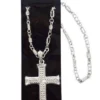 Carnival Products Buy Costumes Rock-star 1980's Silver Cross Necklace