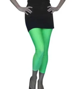 Carnival Products Neon 1980's Tights Green Lycra Footless Pantyhose