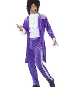 Smiffys 1980s Purple Musician Costume