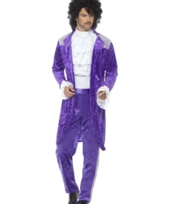 Smiffys 1980s Purple Musician Costume