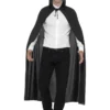 Smiffy's Mens Black Hooded Vampire Cape 2 Smiffy's Mens Black Hooded Vampire Cape
