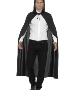 Smiffy's Mens Black Hooded Vampire Cape