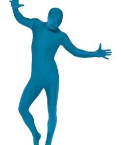 Smiffys Mens Blue Second Skin Suit