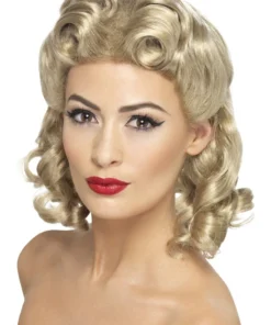Smiffys Womens Beautiful 1940's Sweetheart Wig Blonde And Bold