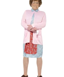 Smiffys Mrs Brown Pink Padded Costume Mens