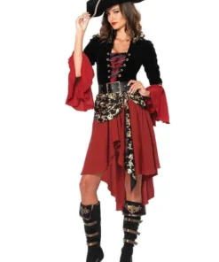 Leg Avenue Hire Costumes Pirate Wench Captain Cruel Seas Hire Costume