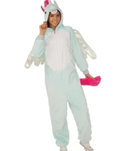 Rubies Magical Pegacorn Adult Unisex Animal Jumpsuit Womens