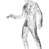 Smiffys Spaceman Costume Silver Jumpsuit