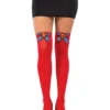 Rubies Superman Supergirl Adult Thigh High Stockings Womens