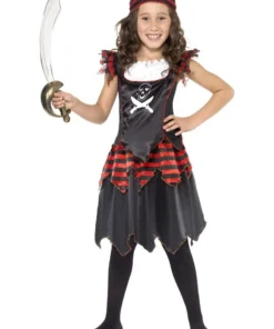Smiffys Pirate Penny Skull & Crossbones Children's Book Week Costume
