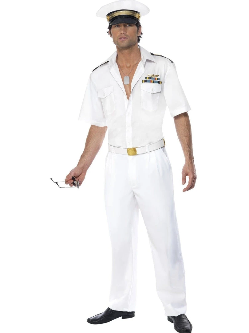 Smiffys Mens Top Gun Captain Adult Men's Costume 3 Smiffys Mens Top Gun Captain Adult Men's Costume