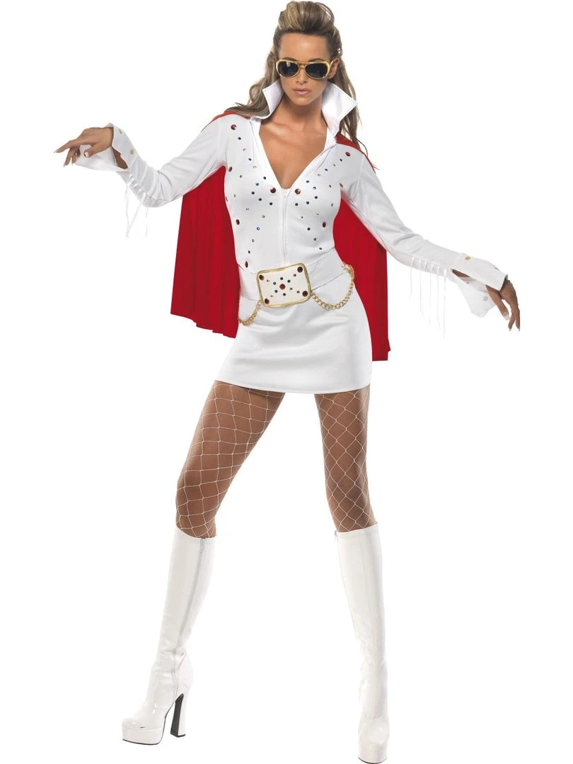 Smiffys Elvis Viva Las Vegas Adult Women's Costume 6 Smiffys Elvis Viva Las Vegas Adult Women's Costume