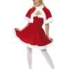 Smiffys Miss Santa Cape Christmas Adult Women's Costume