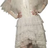 Rubies Womens White Feathered Tulle Women's Cape 2 Rubies Womens White Feathered Tulle Women's Cape