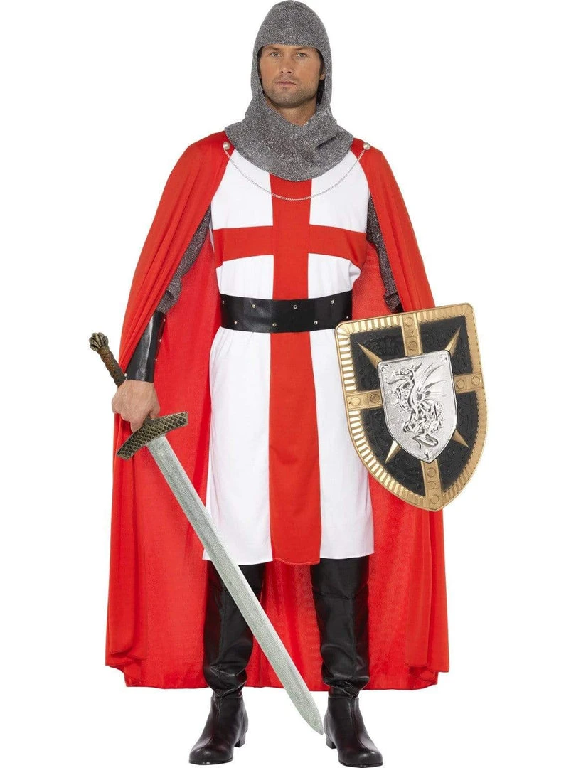 Smiffys St George Hero Knight Adult Men's Costume 3 Smiffys St George Hero Knight Adult Men's Costume