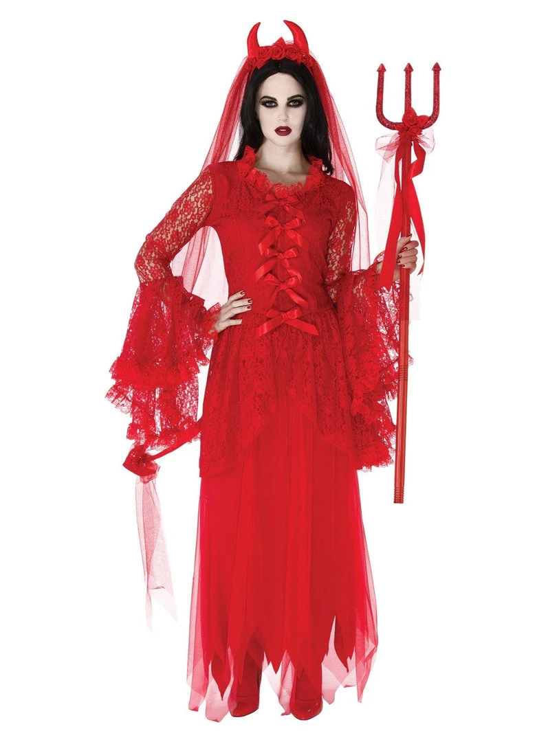 Rubies Devil Horny Veil Hens Night Headpiece Womens 3 Rubies Devil Horny Veil Hens Night Headpiece Womens