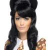 Smiffys Womens 60s Black Brigitte Bouffant Wig