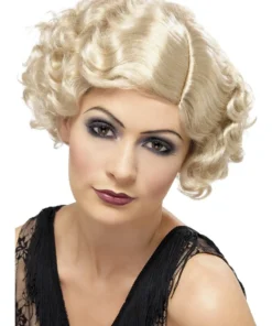 Smiffys Womens Flirty Flapper Blonde 20s Wig For Adults