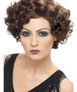 Smiffys Flirty Flapper Brown 20s Wig For Adults