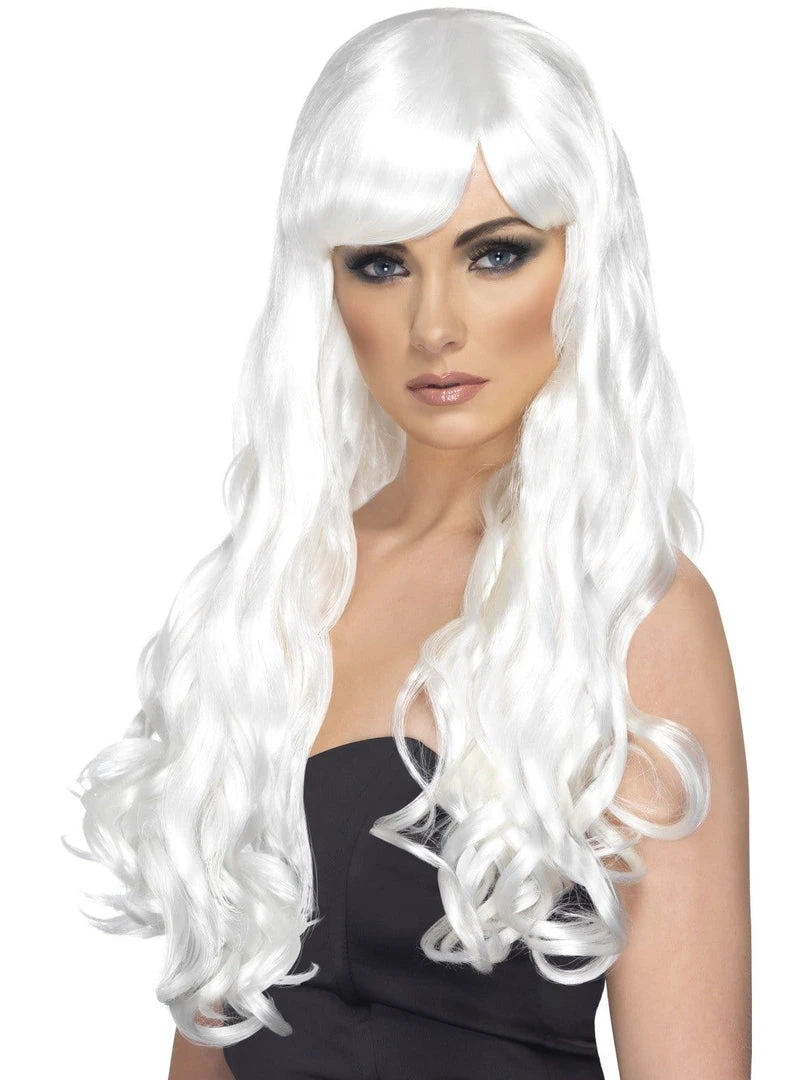Smiffys Desire White Adults Accessory Wig 3 Smiffys Desire White Adults Accessory Wig
