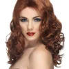 Smiffy's Glamorous Wig Movie Star Auburn Womens