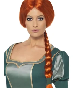 Smiffys Womens Fiona Princess Shrek Adult Auburn Accessory Wig