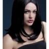 Smiffys Sophia Black Heat Resistant Accessory Wig Womens