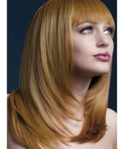 Smiffys Tanja Auburn Heat Resistant Accessory Wig Womens
