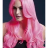 Smiffys Khloe Neon Pink Heat Resistant Accessory Wig Womens 1 Smiffys Khloe Neon Pink Heat Resistant Accessory Wig Womens