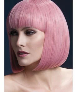 Smiffys Elise Pastel Pink Heat Resistant Accessory Wig