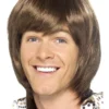 Smiffys Mens Heartthrob 70's Brown Accessory Wig 2 Smiffys Mens Heartthrob 70's Brown Accessory Wig