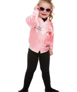 Smiffy's Kids Grease Pink Ladies Jacket For Toddlers