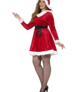 Smiffys Curves Miss Santa Adult Women's Plus Costume