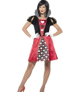 Smiffys Carded Queen Costume, Red Womens