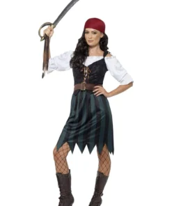 Smiffys Pirate Deckhand Adult Women's Costume Womens