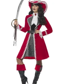 Smiffys Captain Lady Deluxe Authentic Adult Women's Costume Womens