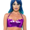 Smiffys Womens Mermaid Shell Bikini Purple Bra Costume Top For Women