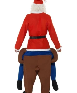 Smiffys Reindeer Rudolf Piggy Back Adult Costume Mens