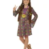 Smiffys Peace Love Hippie Girl Childrens 60's Costume