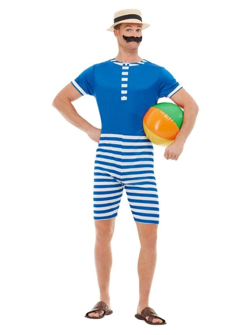 Smiffys 1920's Bathing Suit Male Costume Mens 3 Smiffys 1920's Bathing Suit Male Costume Mens