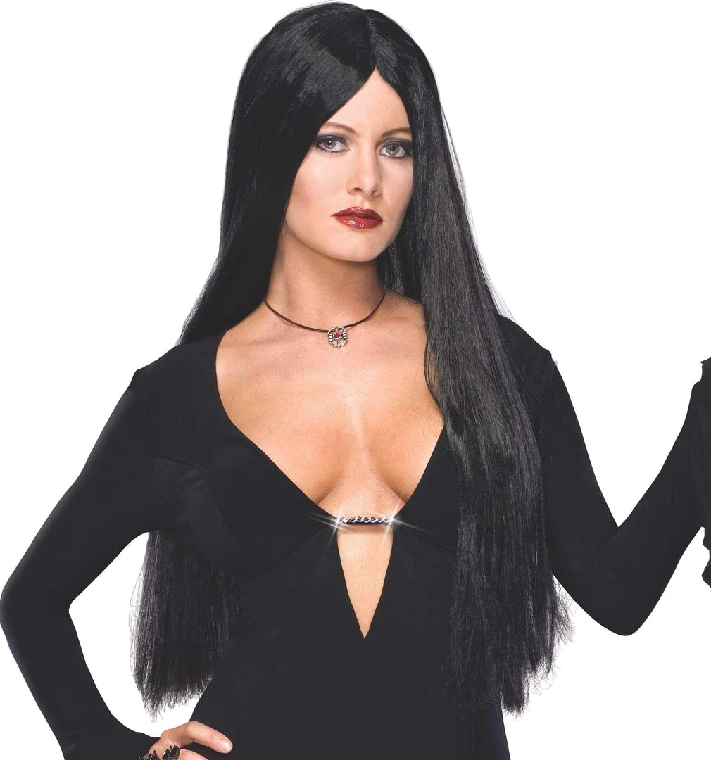 Rubies Morticia Addams Deluxe Wig For Adults 3 Rubies Morticia Addams Deluxe Wig For Adults