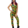 Smiffys Smiley Multi-Coloured Adult Unitard Womens