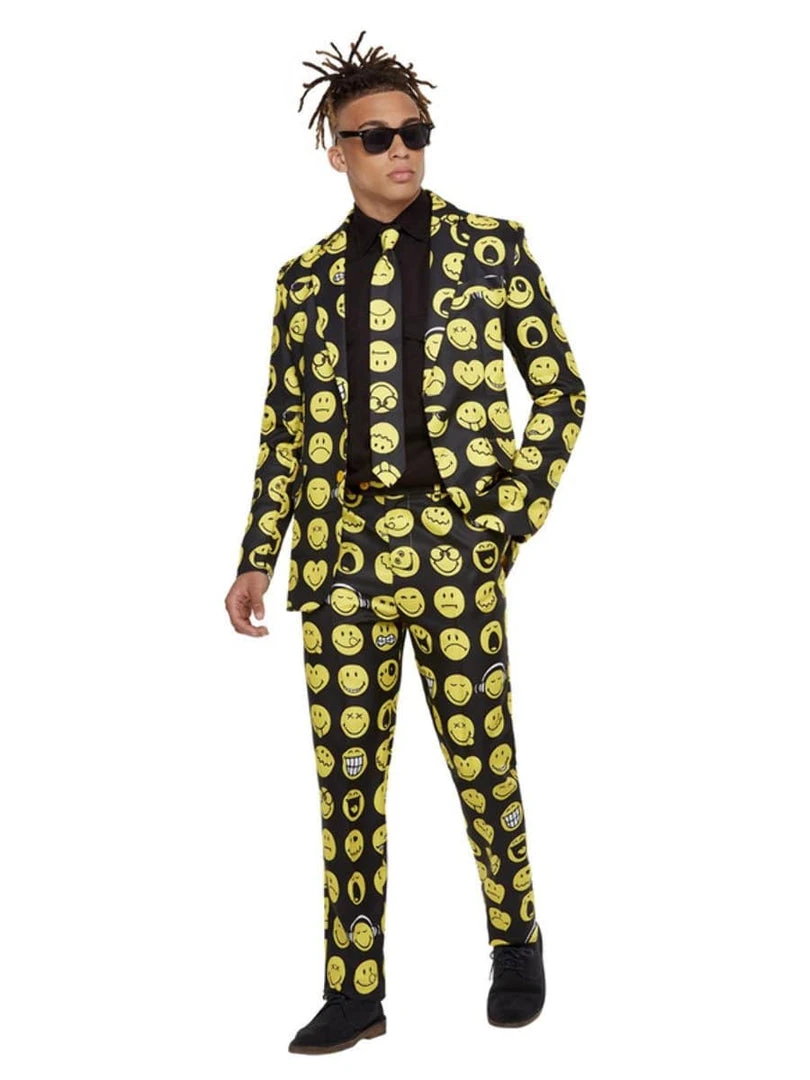 Smiffys Mens Smiley Adult Stand Out Suit 3 Smiffys Mens Smiley Adult Stand Out Suit