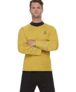 Smiffys Mens Star Trek Original Series Command Adult Men's Shirt Uniform Costume