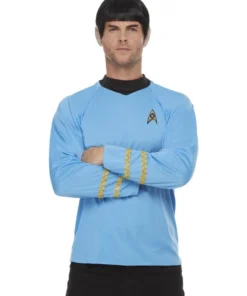 Smiffys Star Trek Original Series Sciences Adult Men's Shirt Uniform Costume