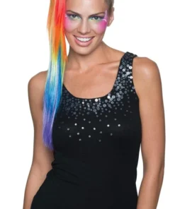 Rubies Mardi Gras Rainbow Ponytail Womens