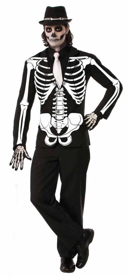 Rubies Mens Day Of The Dead Men's Skeleton Jacket Halloween Costume 3 Rubies Mens Day Of The Dead Men's Skeleton Jacket Halloween Costume