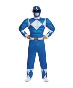 Disguise Power Rangers Mighty Morphin Blue Ranger Adult Costume Mens