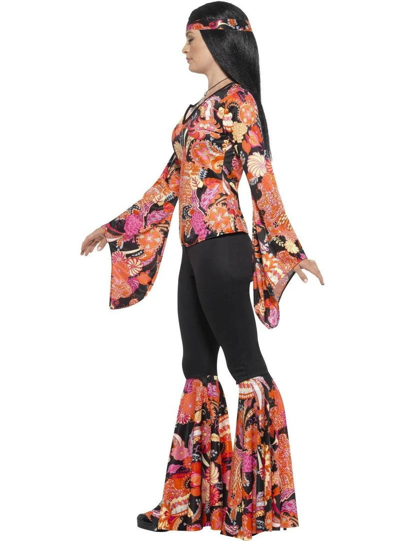 Smiffy's Womens Willow The Hippie 60s Ladies Flares And Top Costume 4 Smiffy's Womens Willow The Hippie 60s Ladies Flares And Top Costume